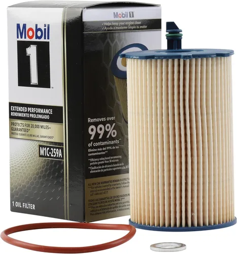 Mobil 1 filtro de aceite de rendimiento extendido, M1C-259A | Mezcla sintética, protección de alta eficiencia de 20,000 millas | 1 paquete