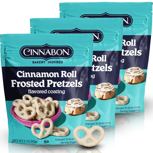 Miniatura 19 de Hayden Valley Foods Pretzels cubiertos con sabor a yogur de arándanos Bolsas de 5 onzas (paquete de 3) Sin sabores artificiales, conservantes