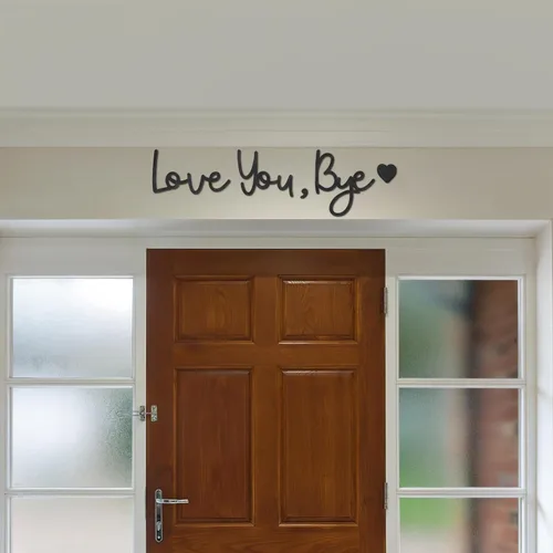 Miniatura 6 de Dripykiaa Letrero de Madera Love You Bye Decoración para el Hogar Decoración Boho Decoración de Pared Expresa Amor y Calidez para tu Familia y Seres