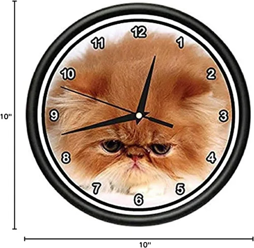 Miniatura 2 de SignMission Beagle Reloj de pared persa Gatos Gatito Dueño Criador Regalo