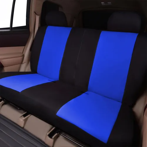 Miniatura 9 de Flying Banner Fundas de Asientos de Coche Juego Completo Asientos Delanteros y Banco Trasero Poliéster Protectores de Asientos de Coche Negro Gris