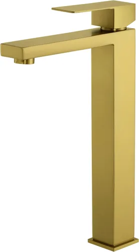 Miniatura 16 de KES - Grifo para lavabo de baño con mando único en acero inoxidable, versión regular o alta de SUS 304 - L3156ABLF-P Oro cepillado