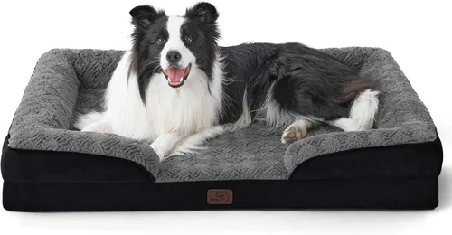 Miniatura 103 de Bedsure Cama ortopédica XL para perros extragrandes, cama lavable para perros y gatos, impermeable, cómodo sofá para perros con funda extraíble