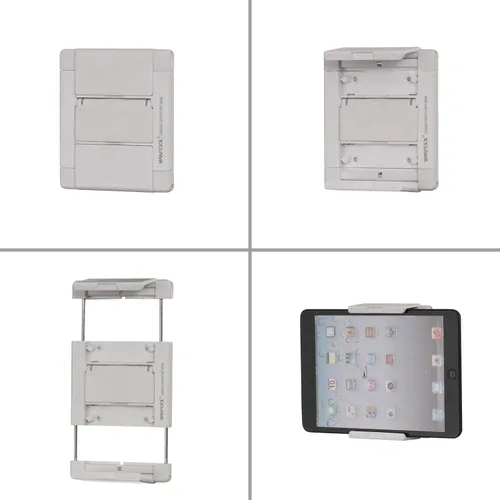 Miniatura 7 de Soporte de pared para teléfonos, soporte de pared para teléfonos y tabletas, se adapta a superficies lisas y rugosas (blanco)
