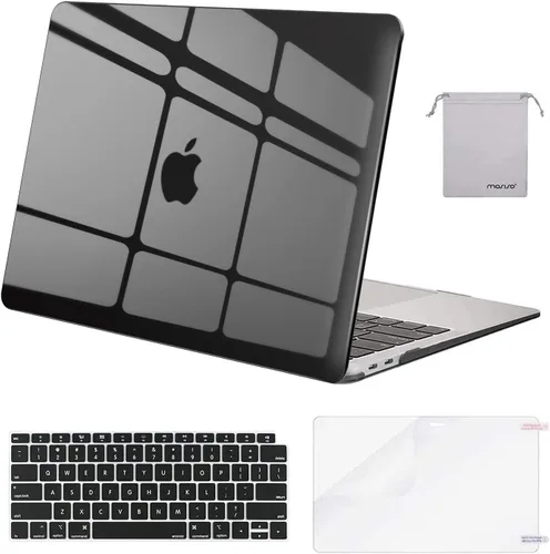 Miniatura 44 de MOSISO - Funda rígida y de plástico compatible con MacBook Air de 13 pulgadas versión 2022, 2021-2018, A2337 M1 A2179 A1932; con cubierta
