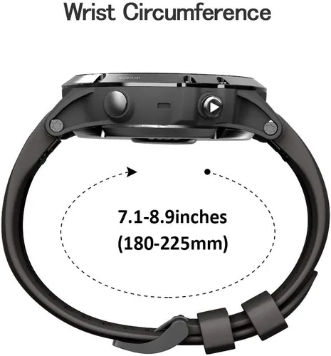 Miniatura 7 de ANCOOL Correa de reloj Garmin Fenix 5X/7X/6X Quickfit de 1.024 in compatible con Fenix 6X Pro/5X Plus/7X Pro/8 2.008 in (negro, verde oliva)