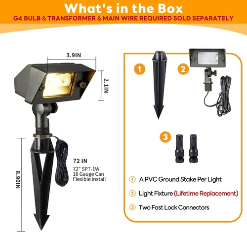 Miniatura 7 de Gardenreet Luz de Inundación de Latón Sólido - Iluminación de Lavado de Pared LED de Bajo Voltaje para Paisaje 12V, Impermeable IP65 para Exterior