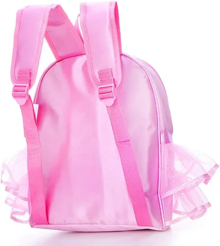 Miniatura 3 de ORIDOOR Mochila de ballet con encaje rosa para bailarina, Zapatos rosas B2, talla única