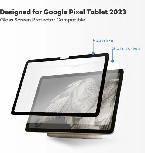 Miniatura 7 de Penoval Protector de pantalla desmontable Paperfeel para tableta Google Pixel 2023, Nano Tech reutilizable, fácil de instalar y quitar