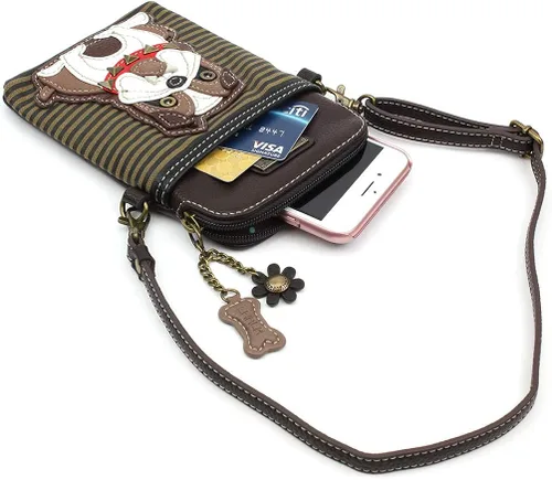 Miniatura 4 de Chala - Bolsa cruzada de piel sintética multicolor con correa ajustable para teléfono celular