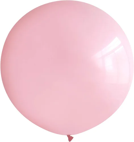 Globos de 36 pulgadas, 5 globos grandes de látex redondos de color rosa claro, globos gigantes de color rosa claro para cumpleaños, bodas, baby Rosa