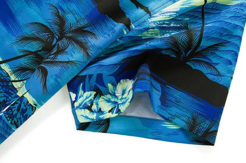 Miniatura 6 de EUOW - Camisa hawaiana de manga corta para hombre, con botones, de verano, para playa