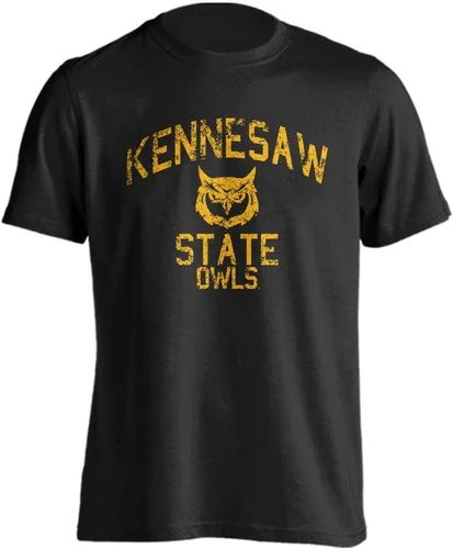 Miniatura 63 de Sport Your Gear NCAA Camiseta de manga corta retro con licencia oficial de aspecto desgastado para el día del juego, camiseta de espíritu deportivo