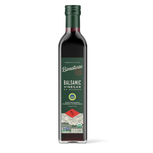 Miniatura 6 de Bionaturae Vinagre balsámico - Vinagre balsámico orgánico, vinagre balsámico de Módena, acidez 6%, certificado orgánico USDA, vidrio reciclable