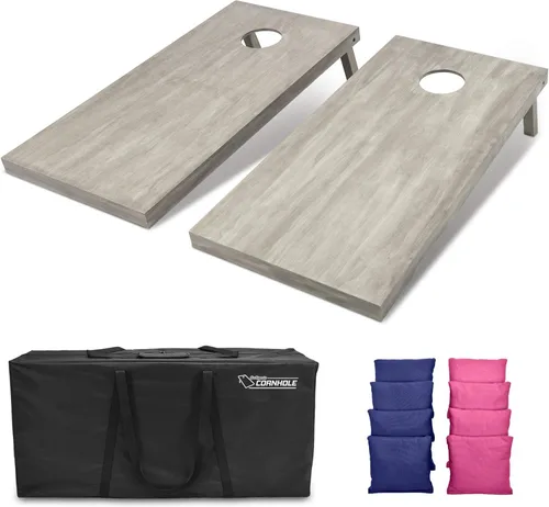 Miniatura 96 de GoSports Juego de tablas de cornhole de madera de tamaño reglamentario de 4 x 2 pies, incluye funda de transporte y bolsas de frijoles