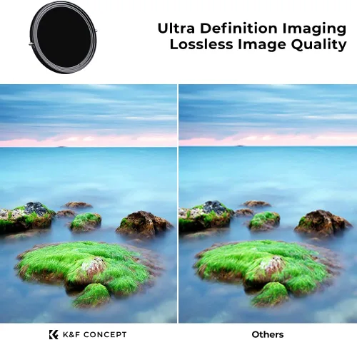 Miniatura 5 de K&F CONCEPT Filtro ND2-ND32 ND de 1.457 in y filtro polarizador circular CPL 2 en 1 para lente de cámara sin puntos X, resistente al agua