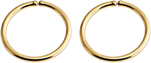 Miniatura 44 de Aretes de aro dorados y plateados para cartílago, nariz, tabique, oreja, hélix, tragus, joyería para mujer, hipoalergénicos, pequeños aros