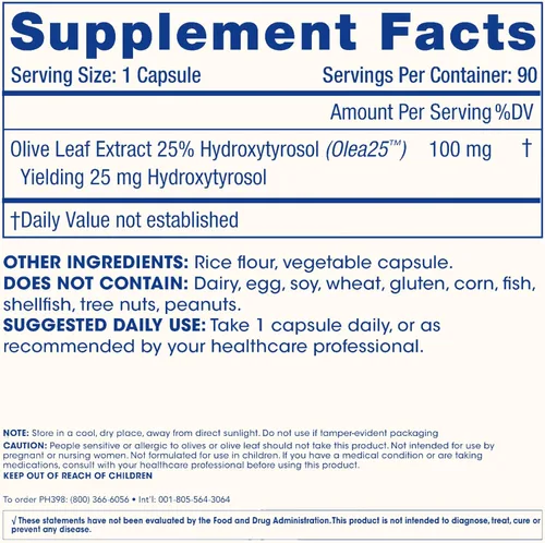 Miniatura 6 de ProHealth Hydroxytyrosol Extreme - Suplemento de hidroxitirosol, extracto de hoja de olivo (extracto orgánico de hoja de olivo)