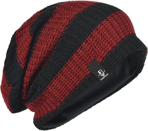 Miniatura 74 de FORBUSITE Gorro de punto largo holgado para hombre para verano e invierno, de gran