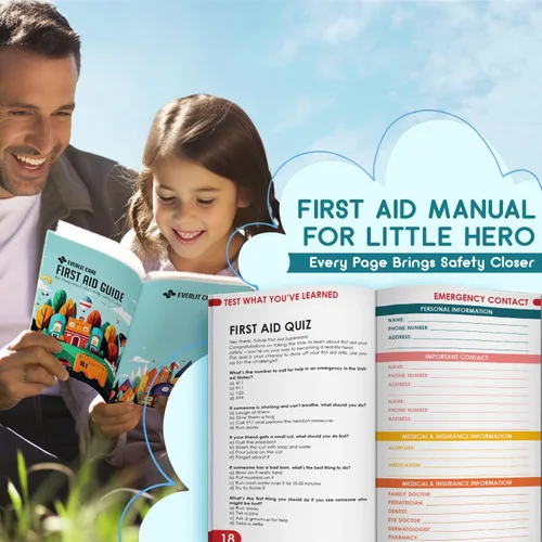 Miniatura 8 de EVERLIT Care Rescue Pack Kit de primeros auxilios para la familia para niños con 200 piezas de suministros médicos Bolsa de almacenamiento