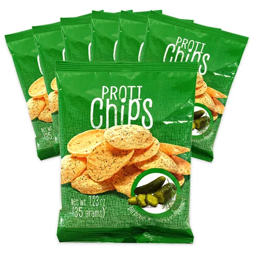 Miniatura 6 de Proti Fit - Chips de proteína Proti Barbecue Proti, 0.51 onzas de proteína, bajas en calorías, bajas en grasas, bajas en carbohidratos, alta fibra