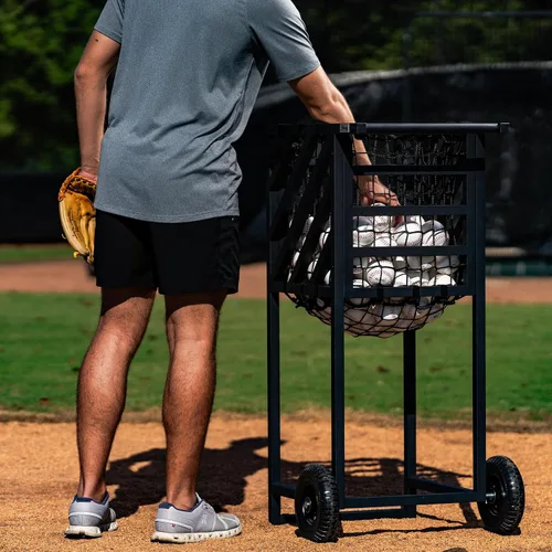 Miniatura 6 de Murray Sporting Goods Carrito de práctica de béisbol y sóftbol - Carrito de pelota resistente con ruedas, portador de bolas de gran capacidad