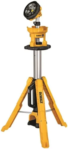 DEWALT 20 V MAX - Luz de trabajo LED con soporte, luz de trípode, 3000 lúmenes de brillo con 3 modos, solo herramienta (DCL079B)