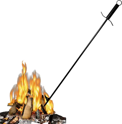 Miniatura 9 de SIMOND STORE Poker para hogueras de 36 pulgadas, resistente con recubrimiento en polvo resistente a la corrosión, póquer para chimenea