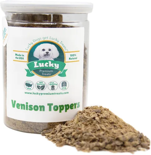 Miniatura 14 de Lucky Premium - Gránulos de atún – Decoración de comida para perros hecha con atún real, condimento para añadir sabor a cada comida (16 onzas)