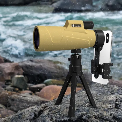 Miniatura 3 de Telescopio monocular de 12 x 50 de alta potencia para adultos, monocular HD con zoom compacto con adaptador para teléfono inteligente y trípode