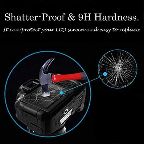 Miniatura 2 de PCTC D3200 Protector de pantalla de vidrio templado para Nikon D3500 D3400 D3100 D3200 D3300 DSLR Cámara cubierta