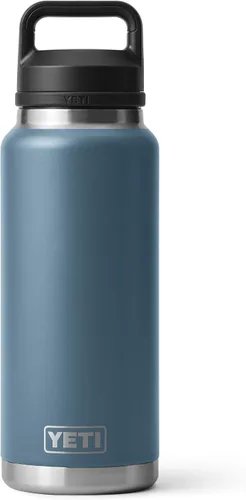 Miniatura 37 de YETI Rambler - Botella de 36 onzas, aislada al vacío, a prueba de fugas, de acero inoxidable con tapón para sorbos Aislamiento al vacío Azul marino