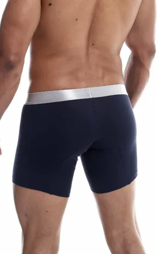 Miniatura 2 de MALEBASICS Calzoncillos tipo bóxer Pima -Onix- (L, azul marino), marino