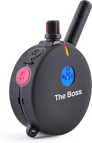 Miniatura 4 de Educator ET-800 The Boss E Collar para entrenamiento de perros con control remoto, rango de 1 milla, impermeable, 100 niveles de estimulación