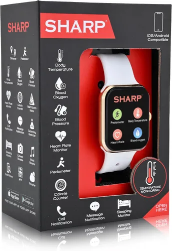 Miniatura 2 de Sharp - Relojes inteligentes para hombres, relojes inteligentes para mujer, reloj de seguimiento de actividad compatible con Android, iOS, Samsung
