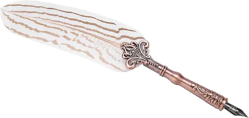 Miniatura 5 de Bewinner Juego de pluma estilográfica de caligrafía hecha a mano con botella de tinta y 3 puntas, regalo de estilo vintage para amigos, profesores