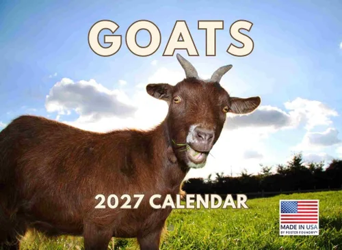 Miniatura 140 de Calendario alpaca 2026, calendario mensual de pared de 12 meses Hecho en Estados Unidos.