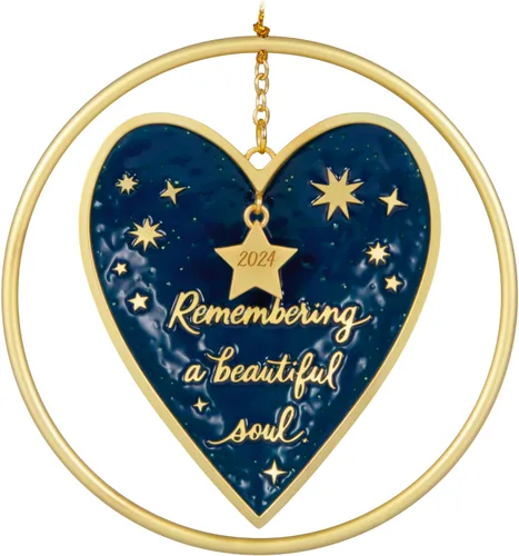 Hallmark Keepsake Adorno de Navidad 2024, recordando un alma hermosa, metal, regalo de recuerdo