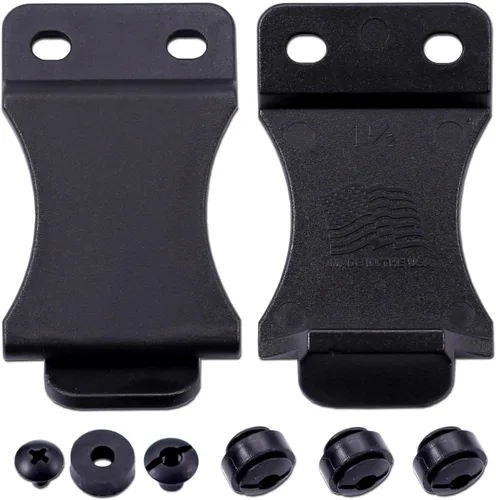 Miniatura 10 de FOMI Funda con clip para cinturón – IWB/OWB con hardware de montaje – Fabricada en EE. UU. – Inclinación ajustable – para fundas Kydex, fundas