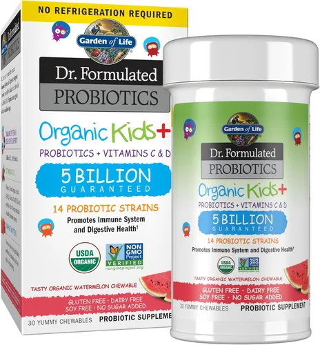 Miniatura 12 de Garden of Life - Probióticos para niños Probióticos orgánicos formulados para niños, sandía-acidophilus y probióticos promueve el sistema