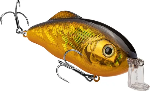 Miniatura 20 de Strike King Hybrid Hunter Shallow Jr. Señuelo de pesca, crankbait de buceo poco profundo, pico de 90 grados, ojos 3D, sonajero fuerte, se sumerge