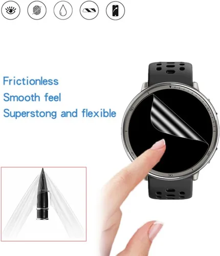Miniatura 5 de Protector de pantalla compatible con Amazfit Active 2 Round Smartwatch, película protectora de TPU HD (6 piezas)
