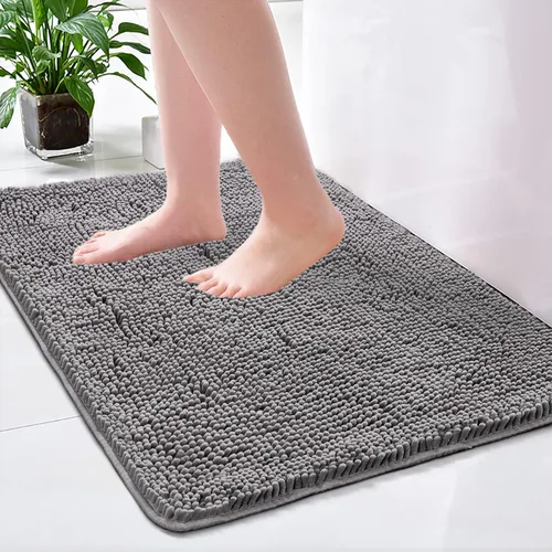 Miniatura 12 de Noahas Alfombras de baño de 20 x 30 pulgadas, tapetes de baño de felpilla de lujo suaves, antideslizantes y absorbentes, para bañera, alfombra
