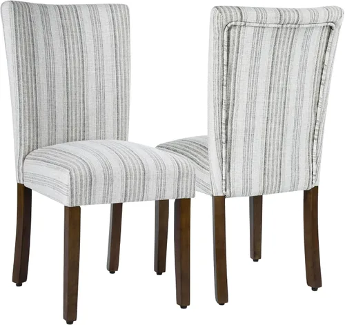 Miniatura 29 de HomePop Parsons - Silla de comedor, color gris (juego de 2)