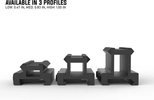 Miniatura 4 de Monstrum Lockdown V3 Picatinny - Soporte elevador con base de tope de retroceso 2.5 pulgadas de longitud
