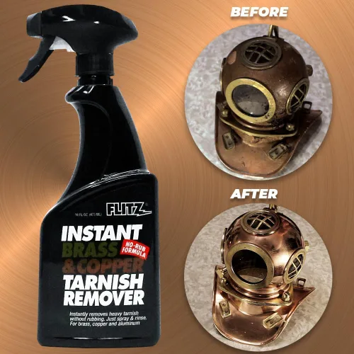 Miniatura 9 de Botella rociadora Flitz removedor instantáneo de manchas en latón y cobre