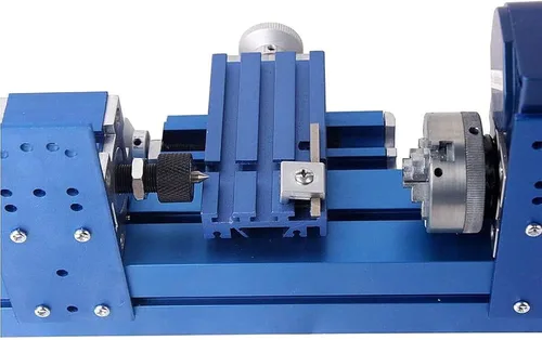 Miniatura 7 de Mini máquina de torno de metal, herramienta motorizada para trabajar el metal, tornos de madera de sobremesa con portabrocas de 3 mandíbulas