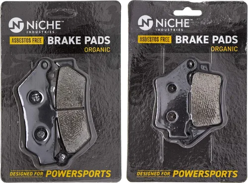 NICHE Juego de pastillas de freno para BMW F650CS F650GS F650ST G650X 34117697086 34217707908 Delantero trasero Orgánico