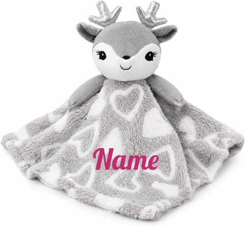 Miniatura 10 de June Garden Cozy Dream Manta de Seguridad de Vellón para Bebé - Mantas para Cuna de Guardería - 15 x 15 pulgadas Lovey - Peluche de Ciervo Relleno