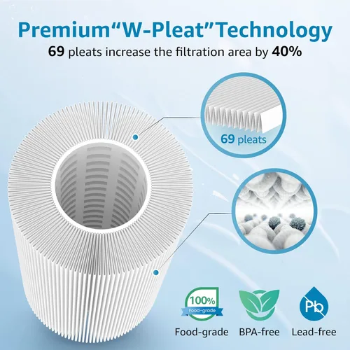 Miniatura 4 de AQUA CREST FXHSC - Filtro de agua para toda la casa, repuesto para GE® FXHSC, GXWH40L, GXWH35F, American Plumber W50PEHD, W10-PR, Culligan®